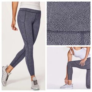Lululemon Fast & Free 7/8 Tight II *Nulux 25" in Disperse Dusky Lavender Black 6